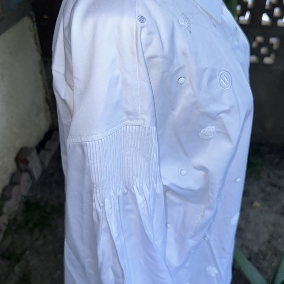 Karl Lagerfeld Paris | Women's Embellished White Shirt Dress - Picture 13 of 16